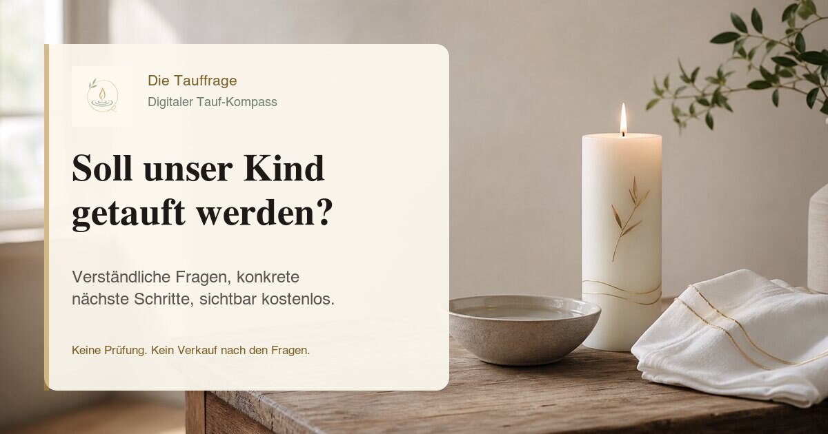Die Tauffrage Vorschau